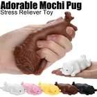 Squishyies Mochi Pug щенок сжимание забавное Kawaii игрушки для снятия стресса подарки сенсорная игрушка для снятия аутизма Бесплатная доставка