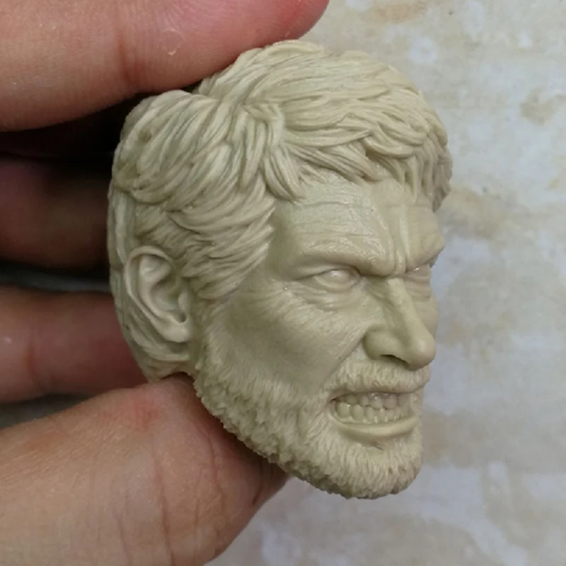 1/6 масштаб The Last Of US голова Джо Джоэла резьба по голове модель Неокрашенная