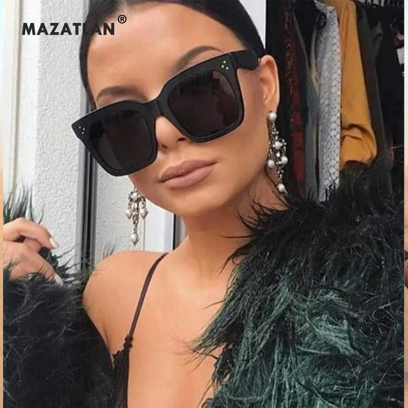 Женские квадратные солнцезащитные очки Lunette Femme Винтажные Солнцезащитные с