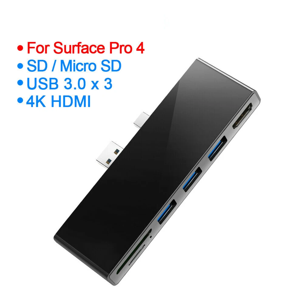 

6 1 USB 4K HDMI- Microsoft Surface Pro 3/4/5/6