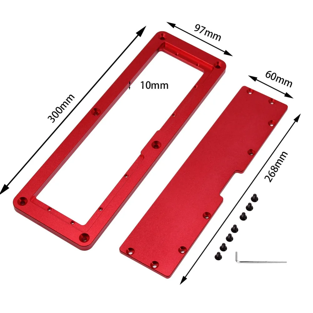 

Electric Circular Saw Flip Plate Table Saw Special Cover Plate Adjustable Aluminium Insert Plate Woodworking Bench