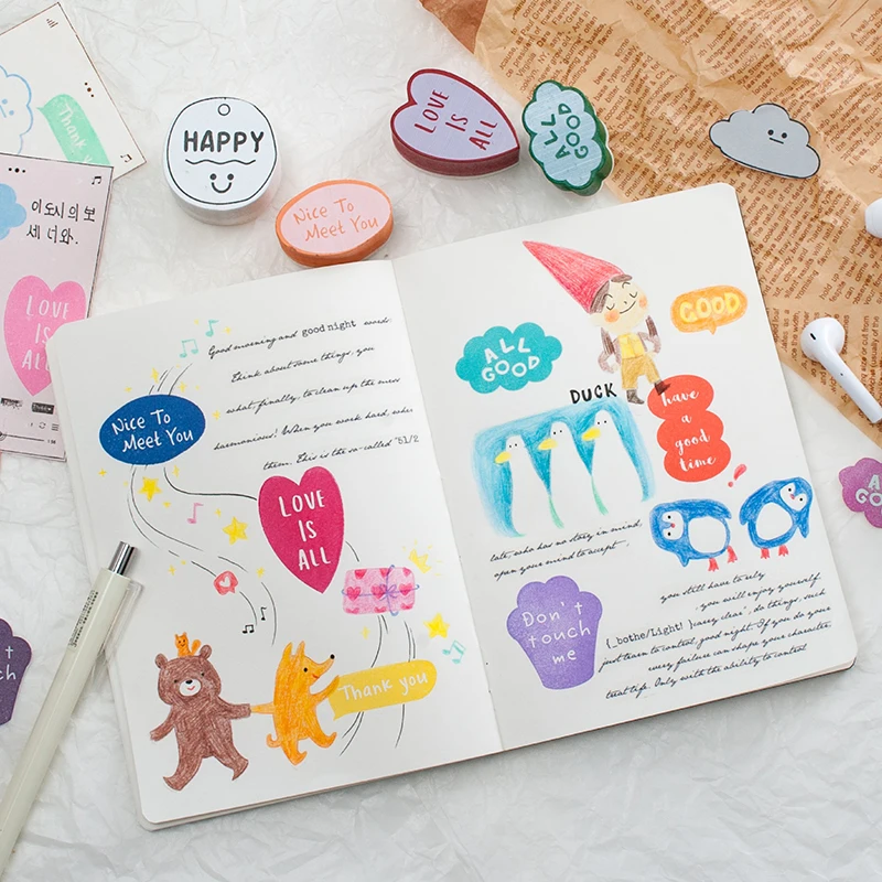 8 видов конструкций INS стиль милый нерегулярный деревянный резиновый штамп для