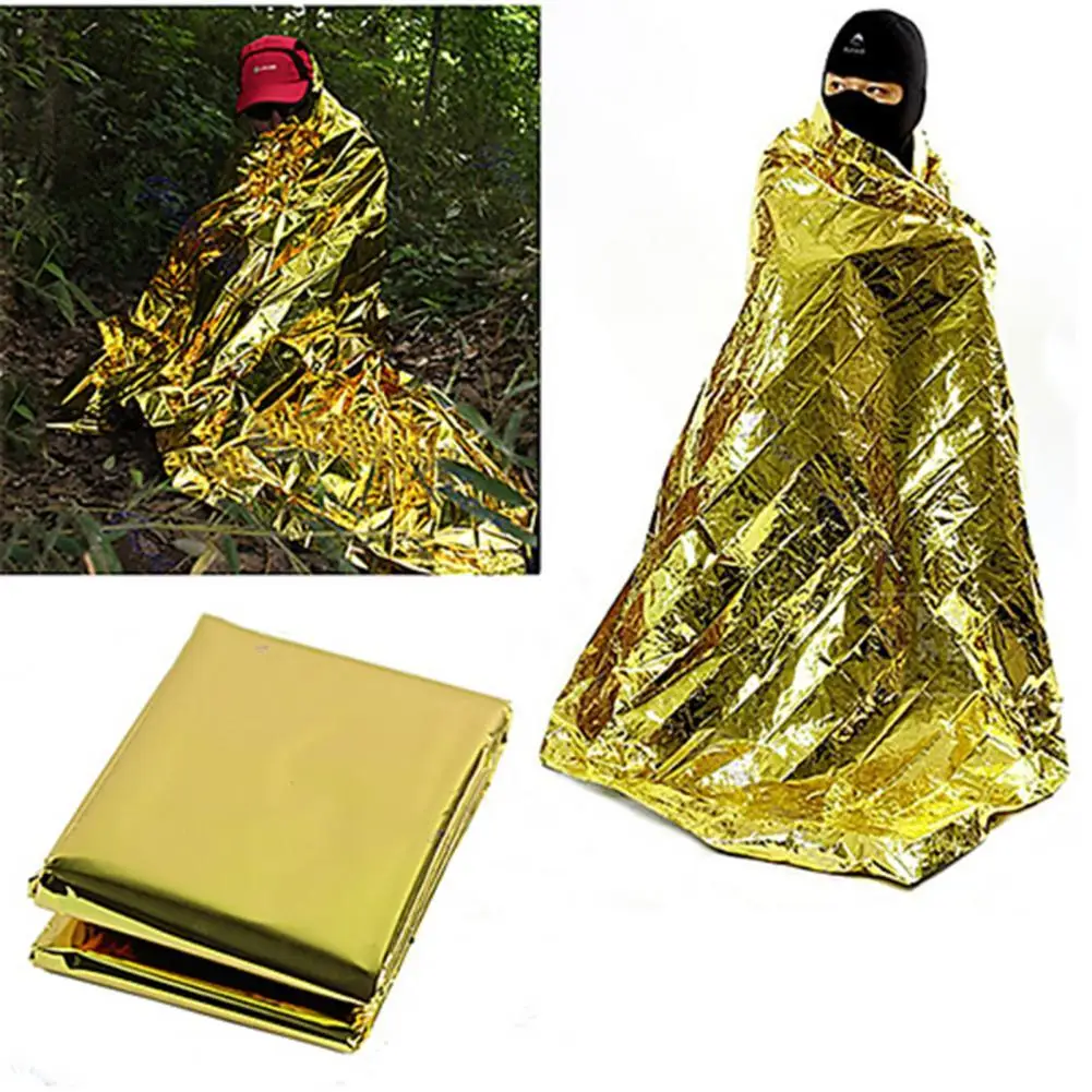 

80%HOTSurvival Foil Exquisite Windproof Warmer Aid Rescue Blanket for Outdoor