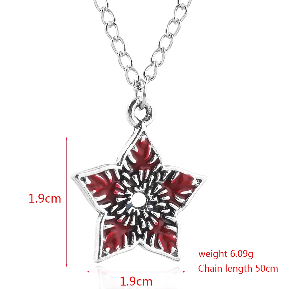 

Stranger things Demogorgon Necklace Monster Piranha Pendant Necklace Man Woman Casual Props Gift Decoration