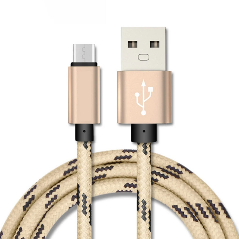Micro Data Cable USB Cables 5V1.5A Fast Charging For Cell Phone 1m Nylon Wire Android Transmission cables Cord | Мобильные телефоны