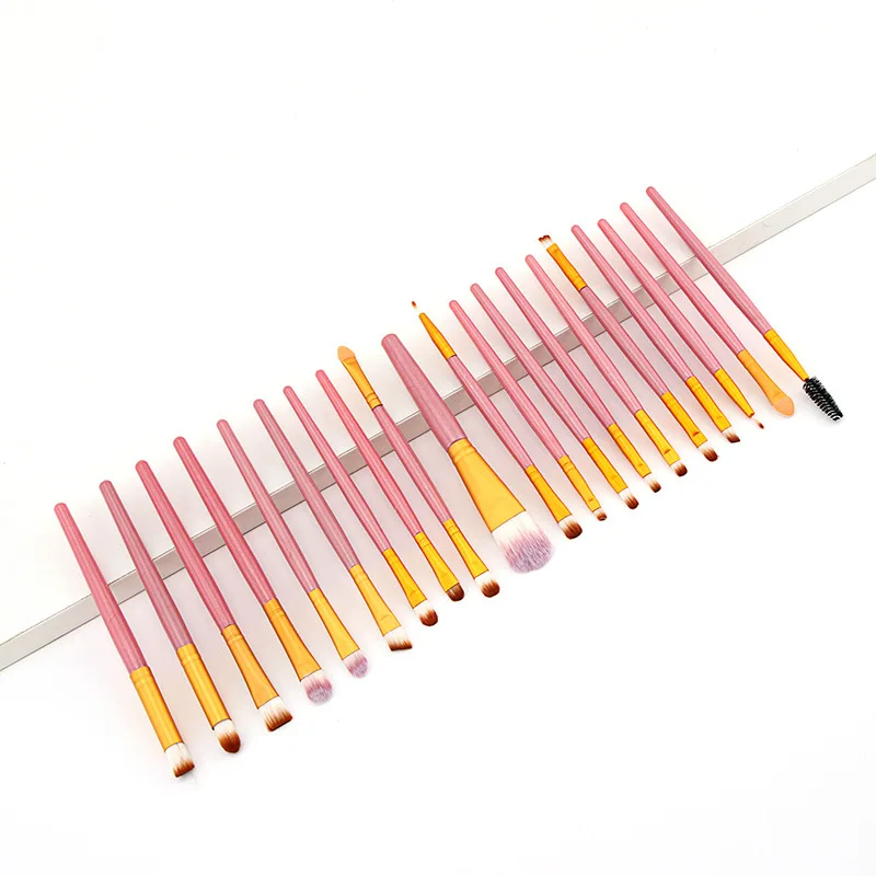 20 шт. набор кистей для макияжа Профессиональная основа пудра губ Тени век