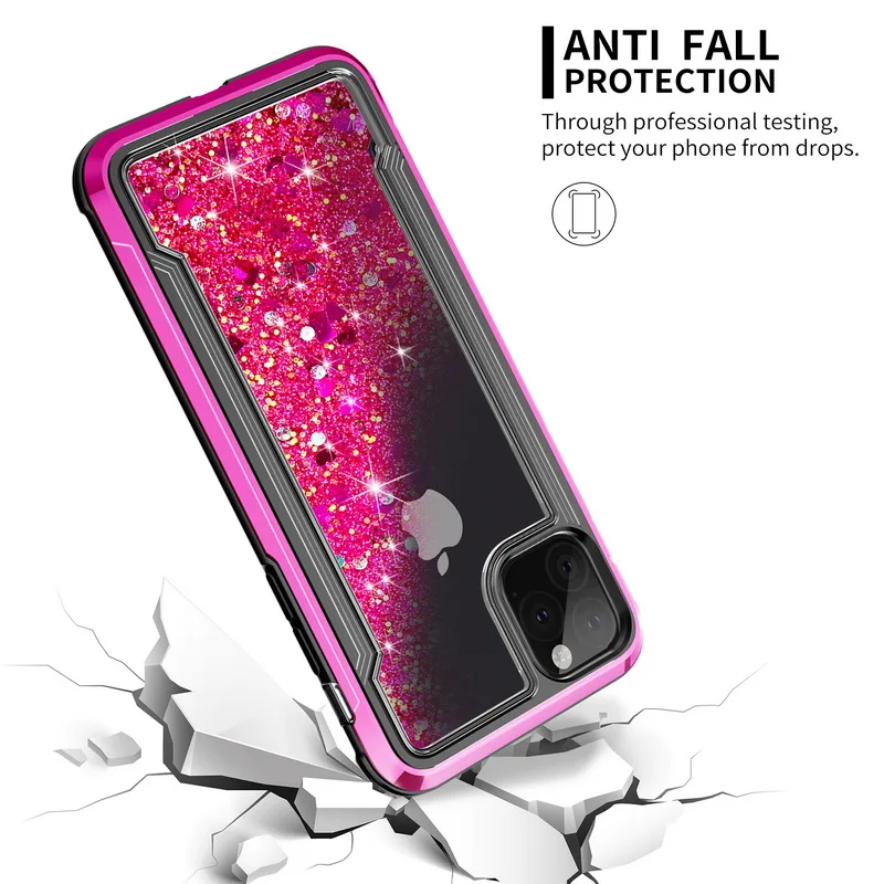 Гальванизированный чехол для iPhone 11 Pro Max 2019 XR XS MAX X 8 7 6 6S Plus плавающие блестки
