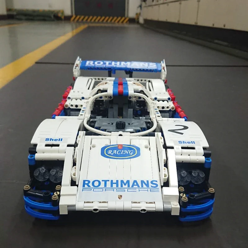 

2020 Legoins technology mechanical gear moc-38167 Porsche-956 Le Mans racing assembled toy boy's birthday present [gift sticker]