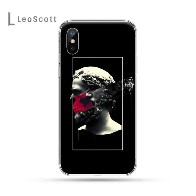 

Mona Lisa David Art funda coque cover Phone Case for iPhone 11 12 pro XS MAX 8 7 6 6S Plus X 5S SE 2020 XR