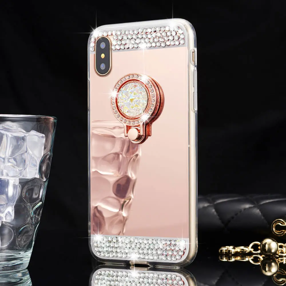 LAPOPNUT роскошный блестящий зеркальный чехол со стразами для HUAWEI P8 Lite 2017 P30 Nova 4e P20 Pro