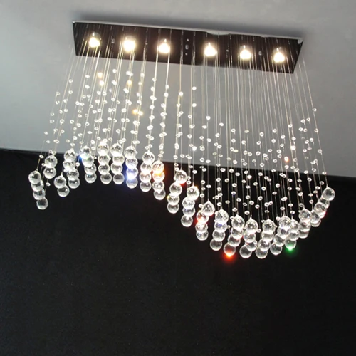 Хрустальный потолочный светильник для прихожей спальни гостиной прямоугольная