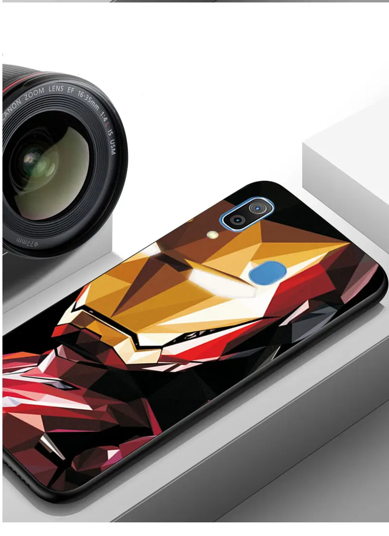 Для samsung Galaxy A10 A20 A20E A30S A40 A50S A60 A70S чехол КРЫШКА ДЛЯ samsung M10 M40 Marvel Человек-паук черный ТПУ чехол для телефона A50