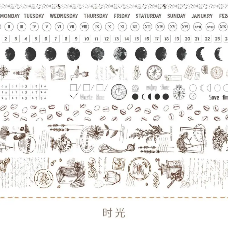 

10 Rolls/Box Animal Flower Washi Tape Japanese Paper Stickers Scrapbooking Adhesive Stationery Planner Tapes