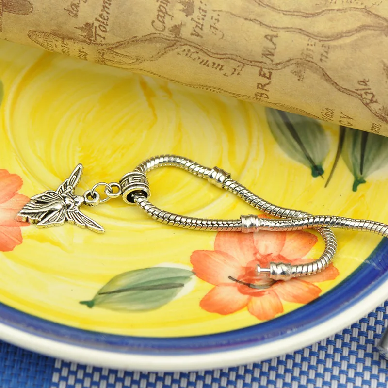 Винтажная бусина подходит к оригинальному пану очаровательный браслет для