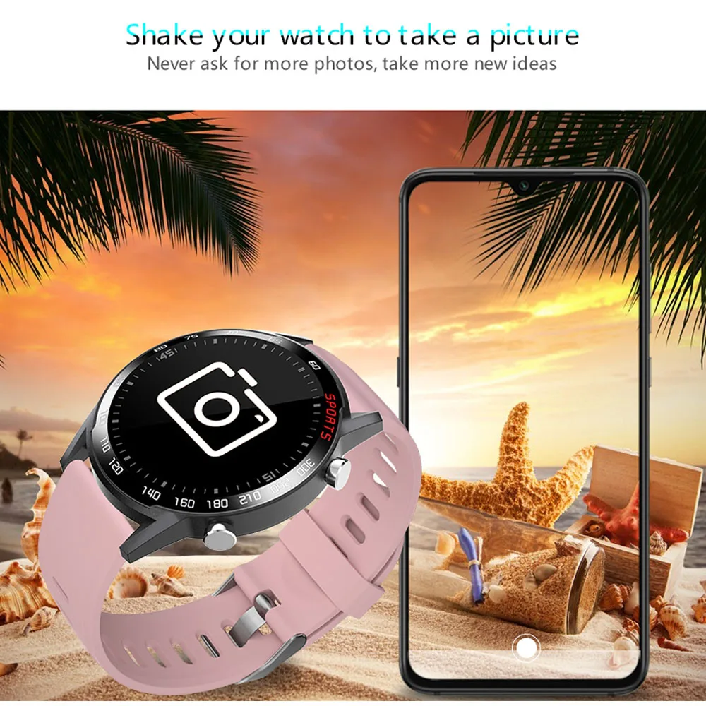 

P23 Full Touch/Round Smart Watch Men Android IOS waterproof Smartwatch Support Heart Rate Blood Pressure Monitor Fitness Tracker