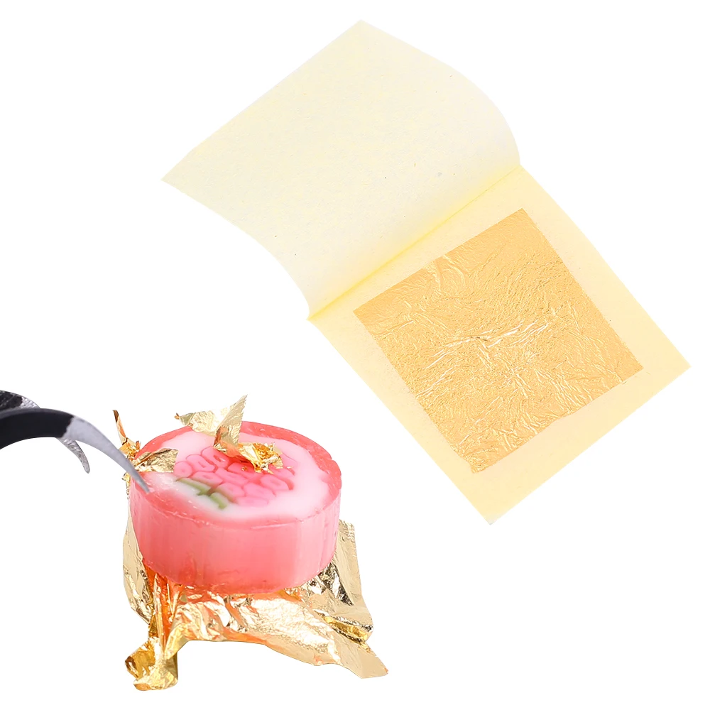 10 шт. листы из съедобной золотой фольги 24 к|Принадлежности для выпечки| |