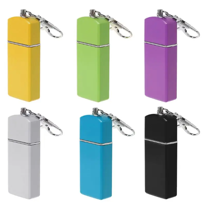 

1Pc Portable Mini Pocket Ashtray Windproof Cases Key-chain Outdoor Smoking Accessory