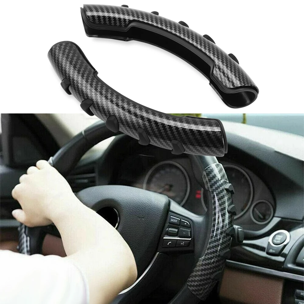 Углеродное волокно Нескользящая крышка чехол рулевого колеса автомобиля для