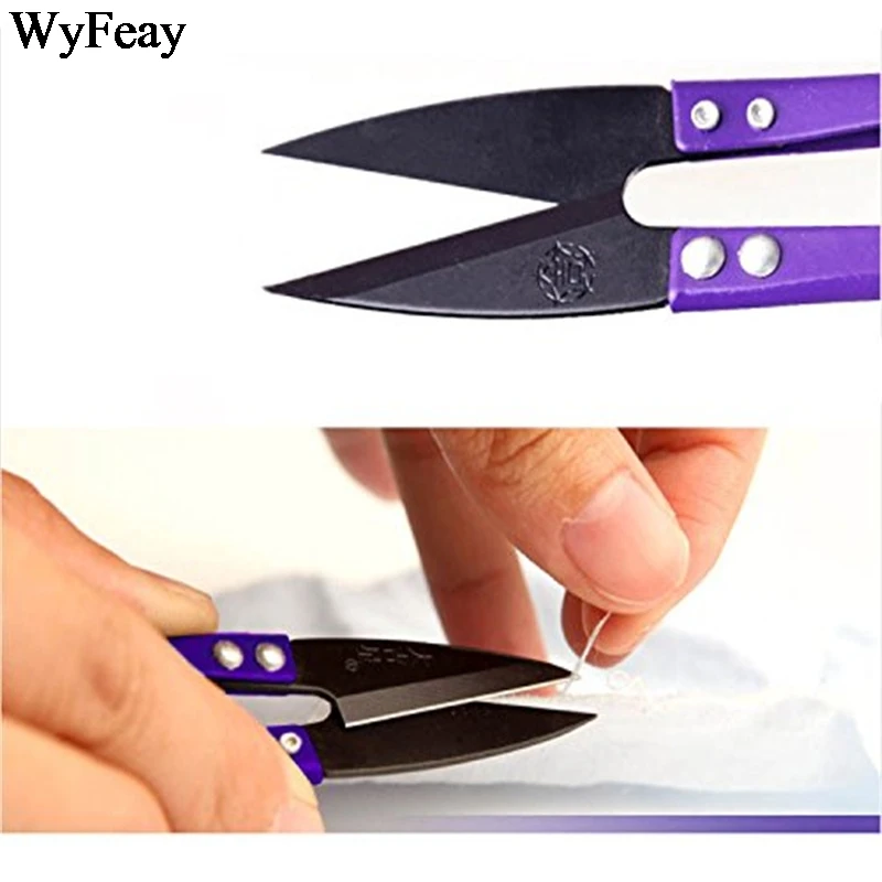 1 шт./лот ножницы с фиолетовыми нитями для шитья швейные вышивки через пряжу