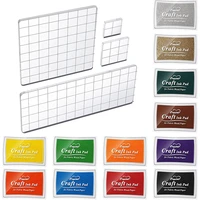 craft ink pads stamp ink pads color ink pad and acrylic stamp blocks stamping blocks with grid lines for stamping card