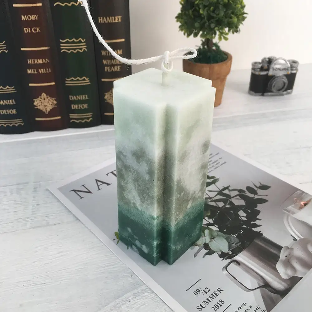 1 шт. в форме кубика форма для свечей сделай сам гипсовые поделки квадратная