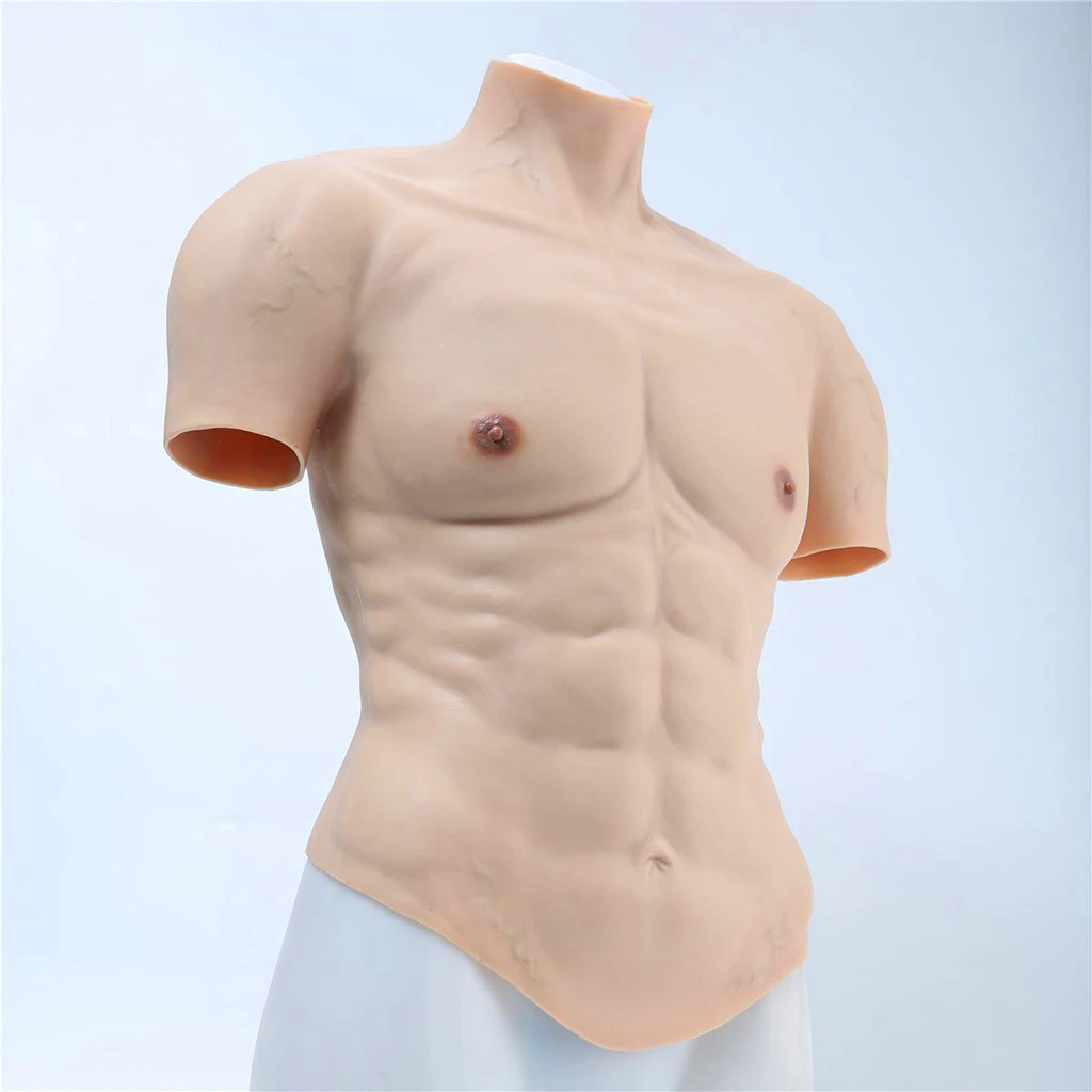 Fake Chest Silicone Muscle Body Muscle Enhance Props Cosplay Masquerade Costume
