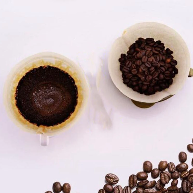 80 шт. 1-2 человек и 3-4 порции кофе фильтровальная бумага капельная для воды льда