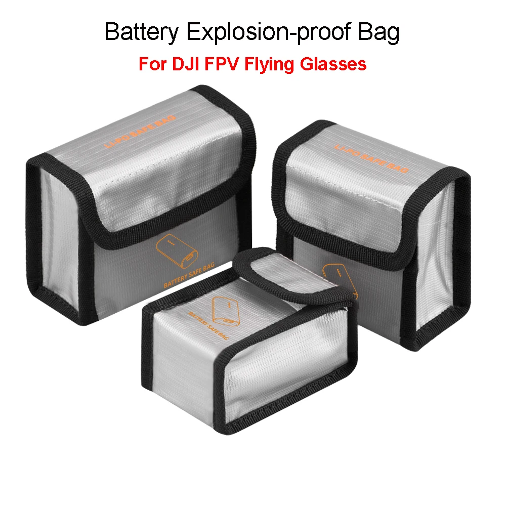 Battery Bag for DJI Avata/FPV Combo Flying Goggles Fireproof