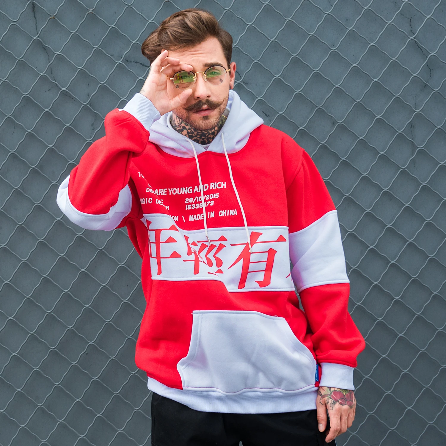 Aelfric Eden цветные мужские толстовки с капюшоном буквенным принтом 2019 Harajuku