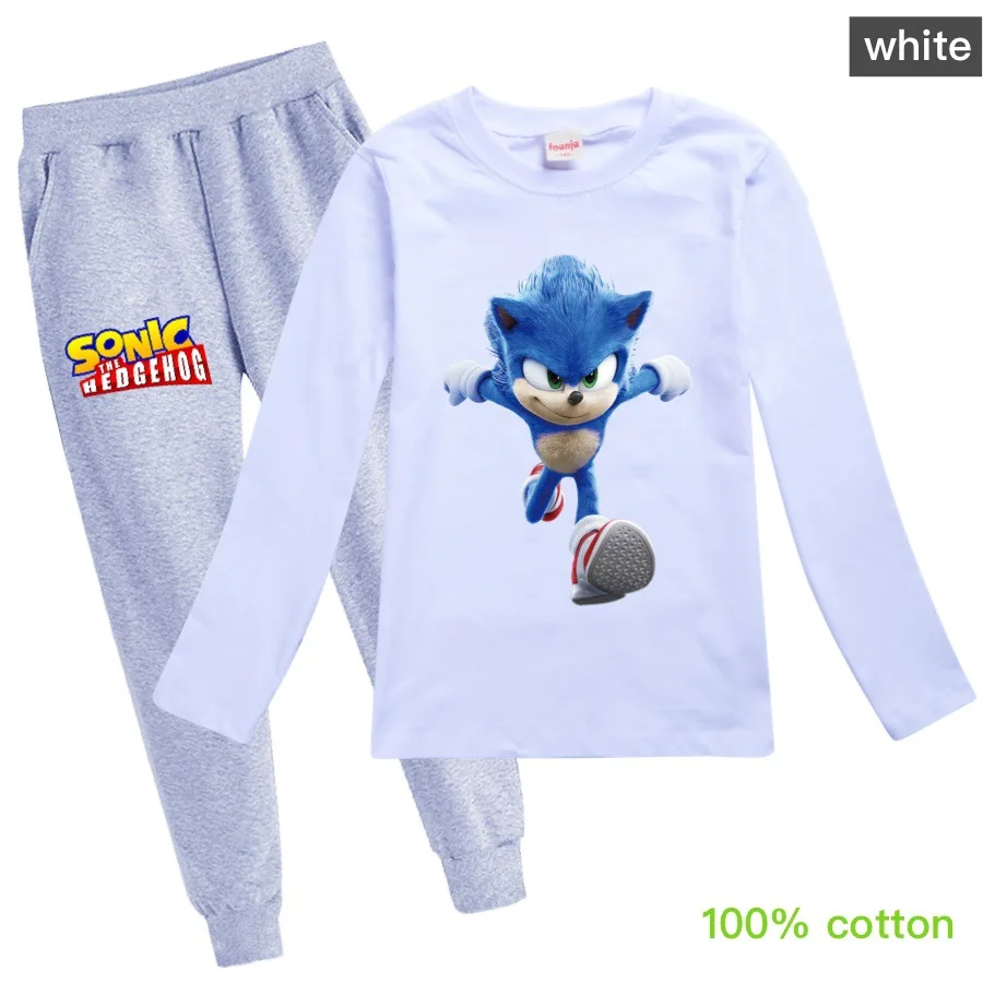 Новинка 2021 пижамный комплект для маленьких детей хлопковая футболка с длинным