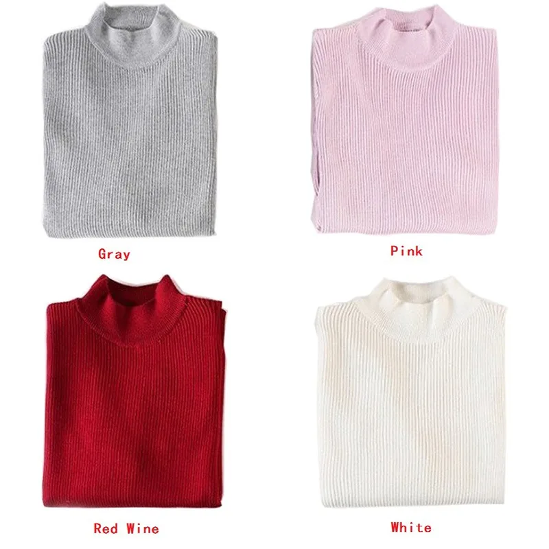 

Fashion Slim Turtleneck Warm Sweaters Autumn Winter Women Knitted Elastic Pullovers Sweater Rk