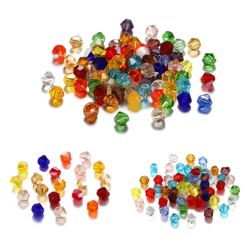 

Wholesale 200pcs 4mm Transparent Crystal Beads Faceted Glass Spacer Bead For DIY Jewelry Making Bracelet Accessories Supplies