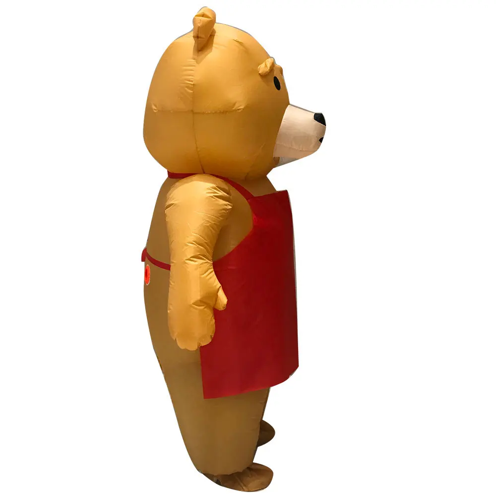 Новый надувной костюм для взрослых с медведем косплея животными талисман на