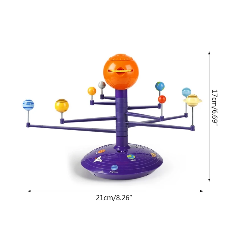 

Colorful Exploring Space Planetary Light Projector Solar System Planet Rotation