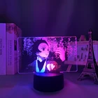 Двухцветная аниме лампа Kimetsu No Yaiba Tanjiro для детской спальни Декор подарок на день рождения манга рассеиватель демонов 2 тона светильник Па