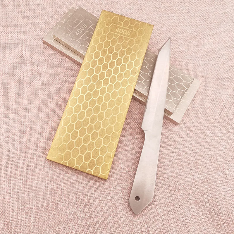 Алмазный двусторонний титановый нож 400 1000 необработанный точильный камень