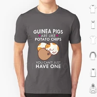 guinea pigs are like potato chips funny quote cute t shirt men cotton 6xl guinea pig guinea pig guineapig hampster guinea petz