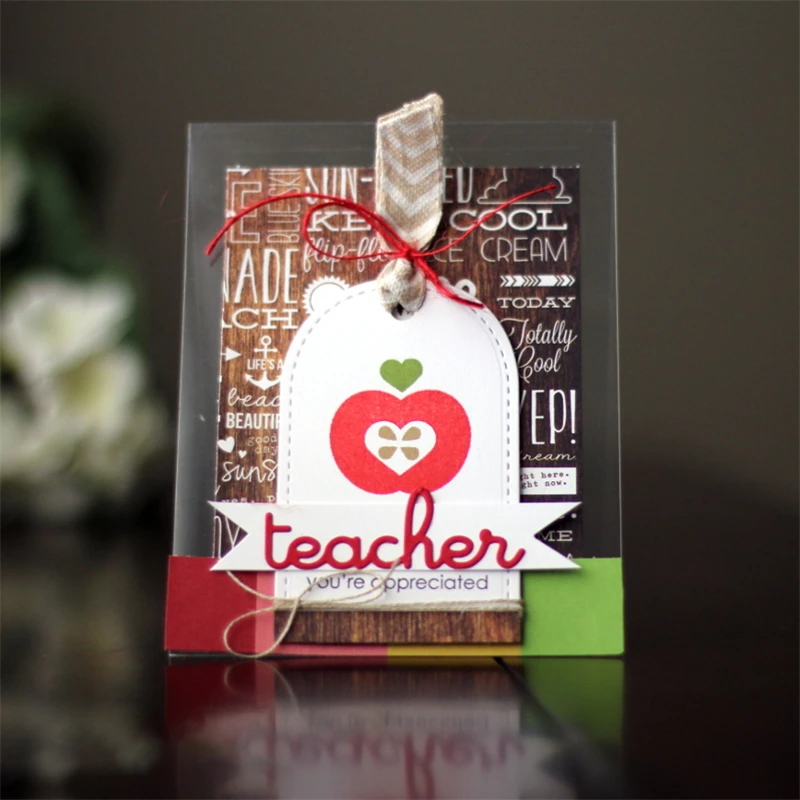Naifumodo Teacher Word металлические режущие штампы для скрапбукинга ремесло 2019 DIY
