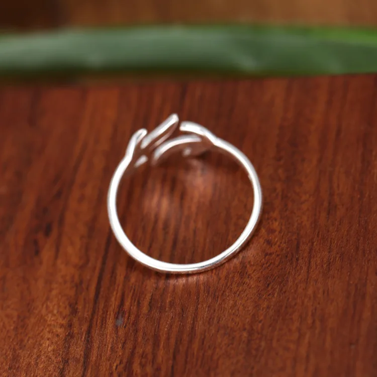 Оригинальные 100% винтажные серебряные кольца в виде ветки для женщин и девушек