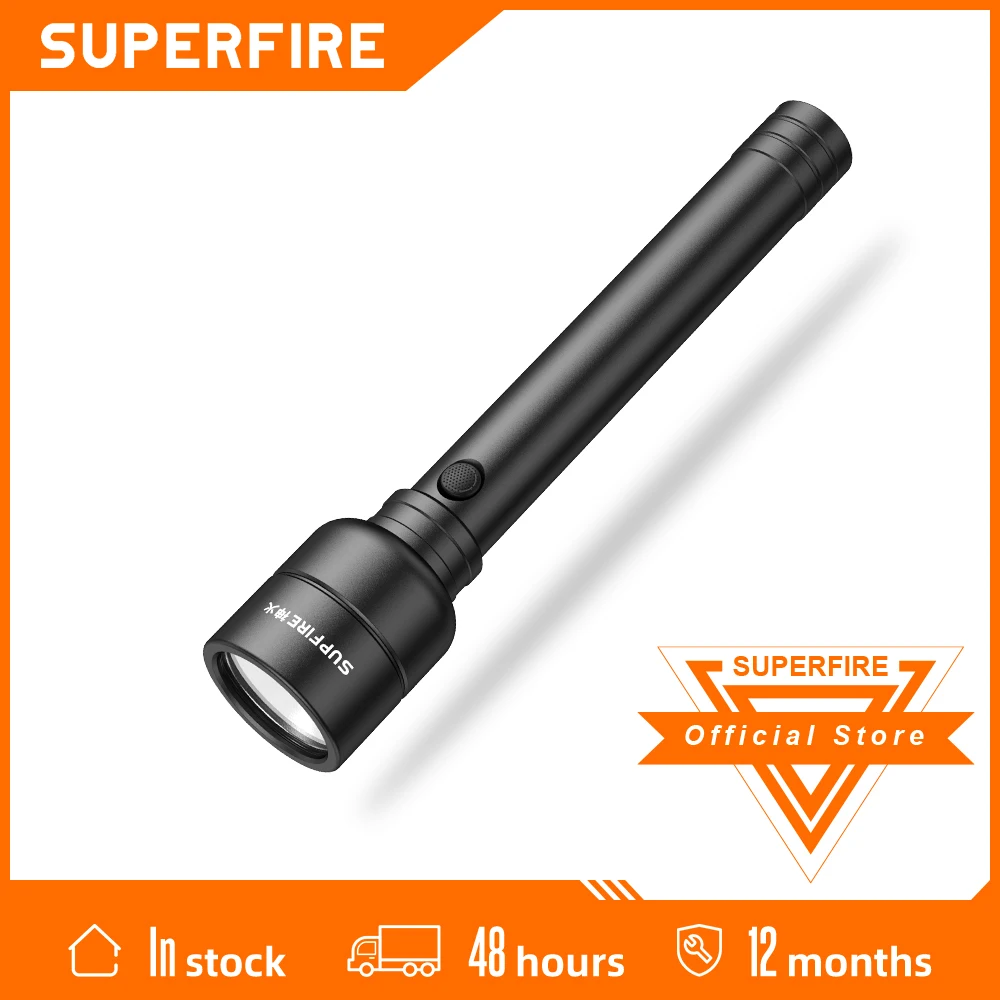 Мощный светодиодный фонарик SupFire Y16 20 Вт, 5 режимов освещения, светодиодный фонарь с поддержкой зарядки Type-C, лампа для кемпинга, рыбалки, охоты - изображение