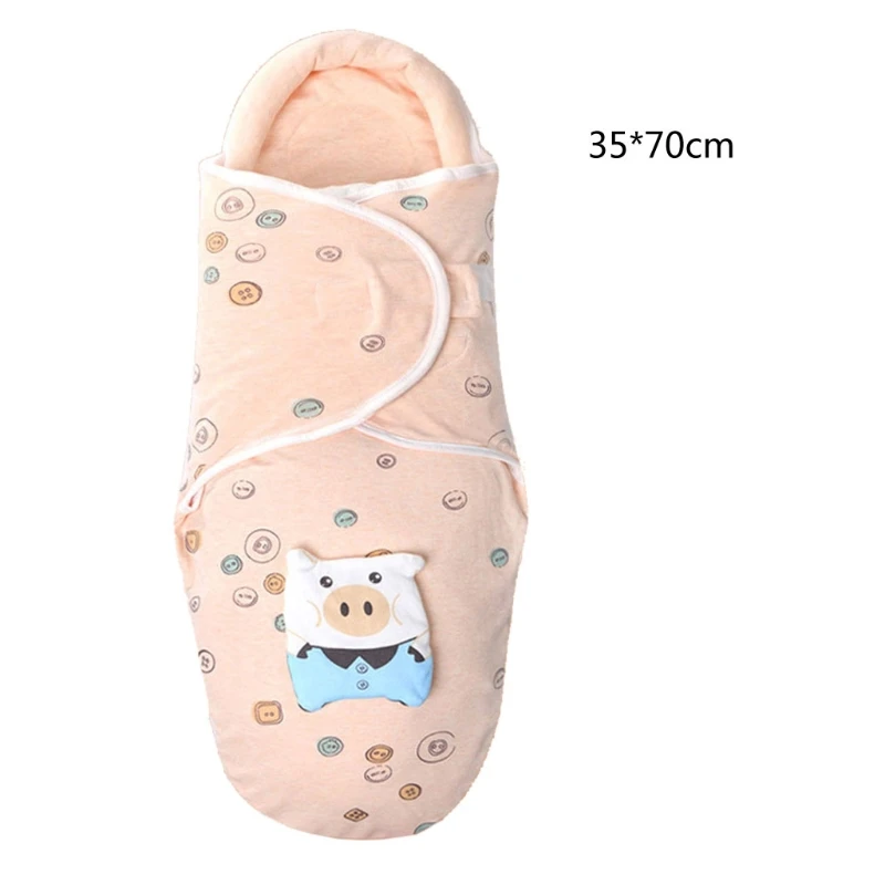 

0-6M Newborn Baby Cotton Blanket Swaddle Toddler Winter Warm Sleeping Bags Sleepsack Baby Stroller Wrap