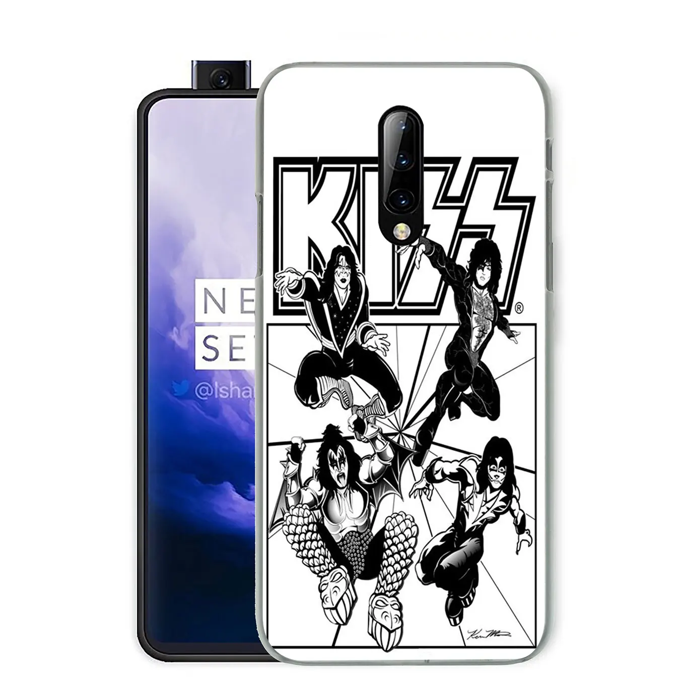 Жесткий пластиковый чехол для телефона Gene Simmons Kiss band Oneplus 7 7T Pro 6 6T 5 5T Cover One Plus 7Pro |