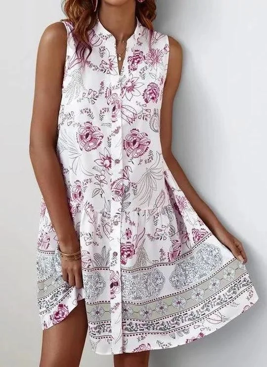 

2021 new sexy stand collar patchwork print dress
