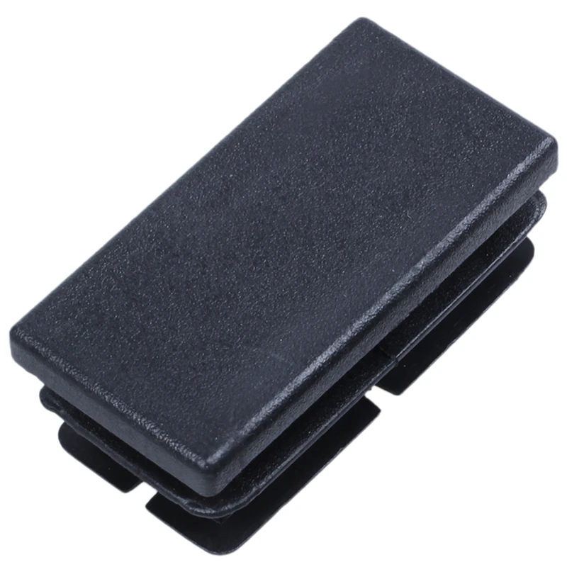 8 Pcs Black Plastic Rectangular Blanking End Caps Inserts 20mm x 40mm |