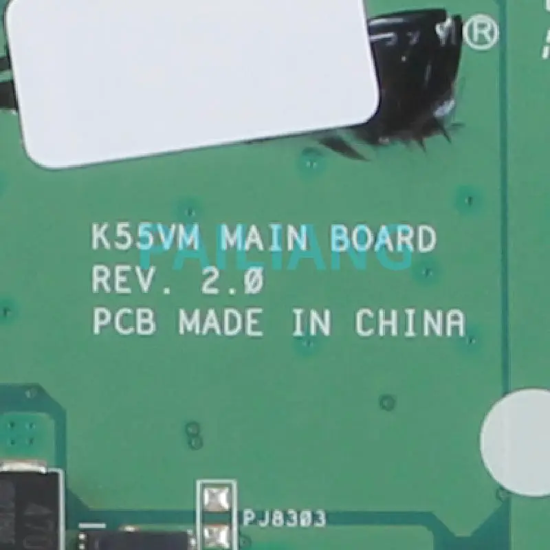 Материнская плата PAILIANG для ноутбука ASUS K55VM материнская REV 2 0 SLJ8E DDR3 - купить по
