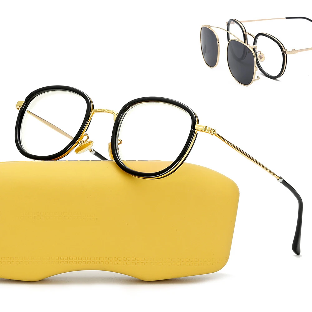 Новый Ретро близорукость стеклянная рамка металлический панк для мужчин и