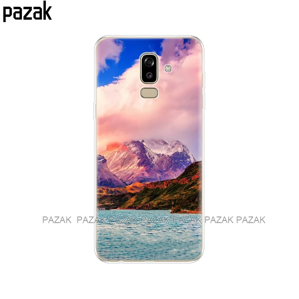 Силиконовый чехол для Samsung Galaxy J8 2018 мягкий из ТПУ j810 чехлы телефона | Мобильные
