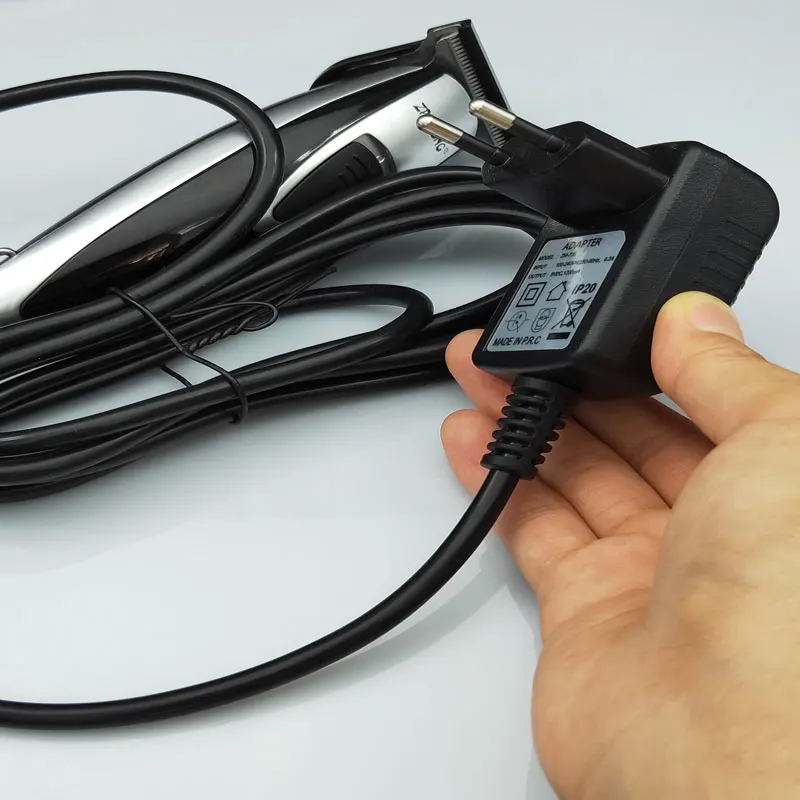 EU Plug 100-240 В машинка для стрижки волос, профессиональная Проводная машинка для стрижки волос, триммер для бороды, машинка для стрижки волос, многофункциональная машинка для стрижки волос - Цвет: EU Plug