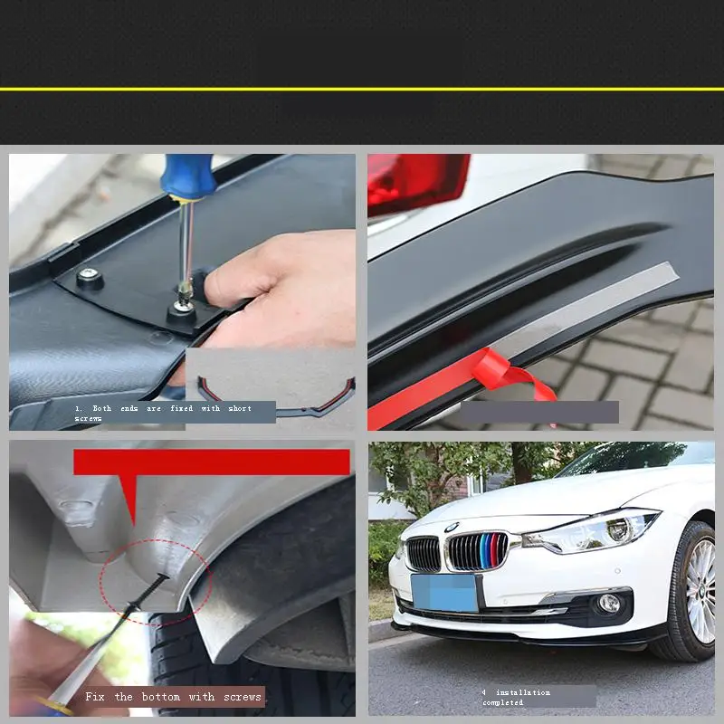 

Spoiler Auto Accessories Exterior Car Decoration Front Bumper Lip Styling Moulding 2016 2017 2018 2019 2020 FOR BMW 3 series