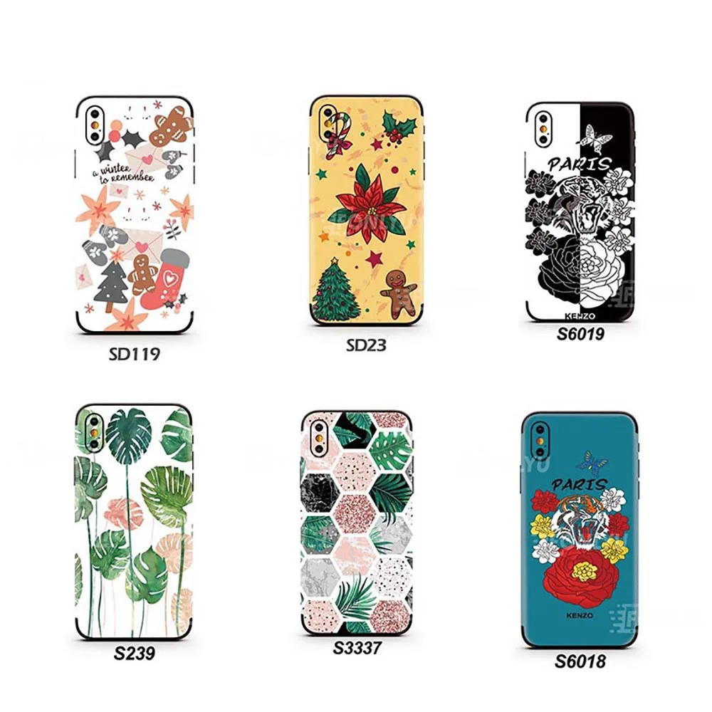 50 шт./лот цветная задняя крышка фольга бумажная пленка для детской задней крышки